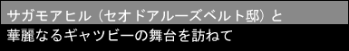 サガモアヒル(セオドアールズベルト邸)と華麗なるギャツビーの舞台を訪ねて