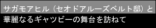 サガモアヒル (セオドアルーズベルト邸) と華麗なるギャツビーの舞台を訪ねて